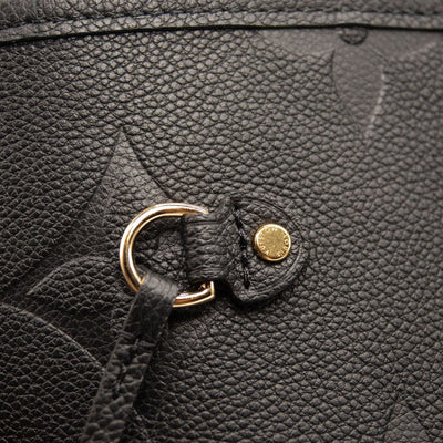 USED LOUIS VUITTON Empreinte Monogram Giant Neverfull MM Black Microchipped