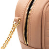 NEW SAINT LAURENT Lou Mini Ysl Grain De Poudre Camera Crossbody Bag Peach