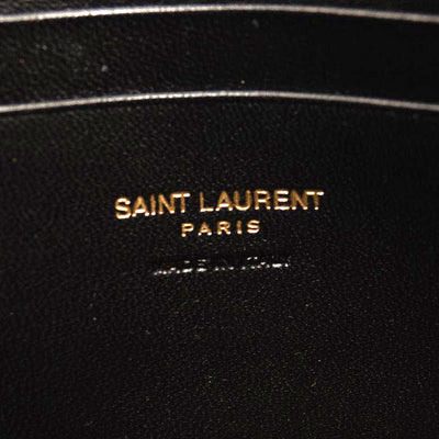 NEW SAINT LAURENT Lou Mini Ysl Grain De Poudre Camera Crossbody Bag Peach