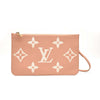 Used LOUIS VUITTON Empreinte Monogram Giant Neverfull MM Pochette Pink Rose Trianon