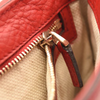 Gucci Pebbled Calfskin Medium Soho Flap Crossbody Red