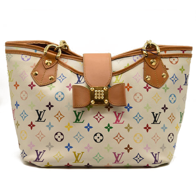 Louis Vuitton Monogram Multicolor Annie MM White