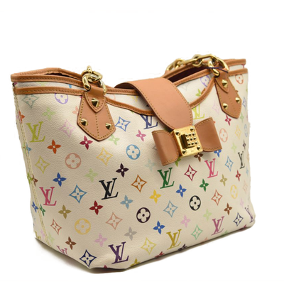 Louis Vuitton Monogram Multicolor Annie MM White