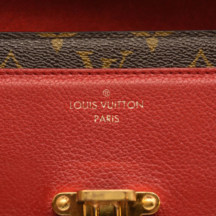 Louis Vuitton Victoire, Monogram Canvas with Cherry Red with Gold
