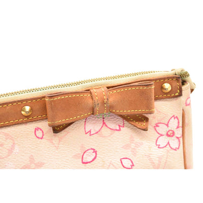 Louis Vuitton Monogram Cherry Blossom Pochette Accessories Pink