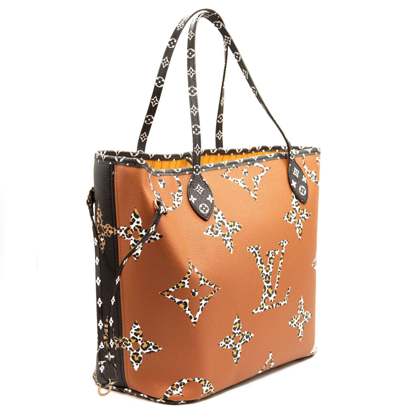 Louis Vuitton, Bags, Louis Vuitton Neverfull Mm Monogram Giant Gray  Orange Tote Bag