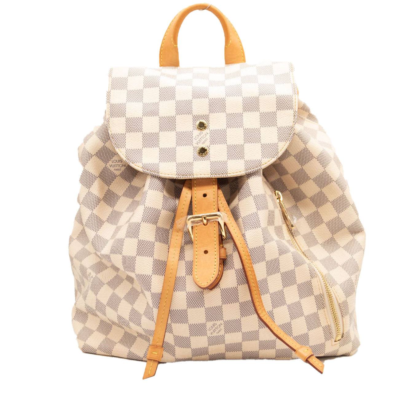 Louis Vuitton Sperone White Damier Azur Canvas Backpack - MyDesignerly
