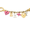 LOUIS VUITTON Love Lock Heart Key Chain Bag Charm