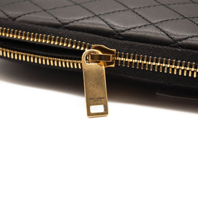 NEW $1290 Saint Laurent Mini Gaby Quilted Leather Crossbody