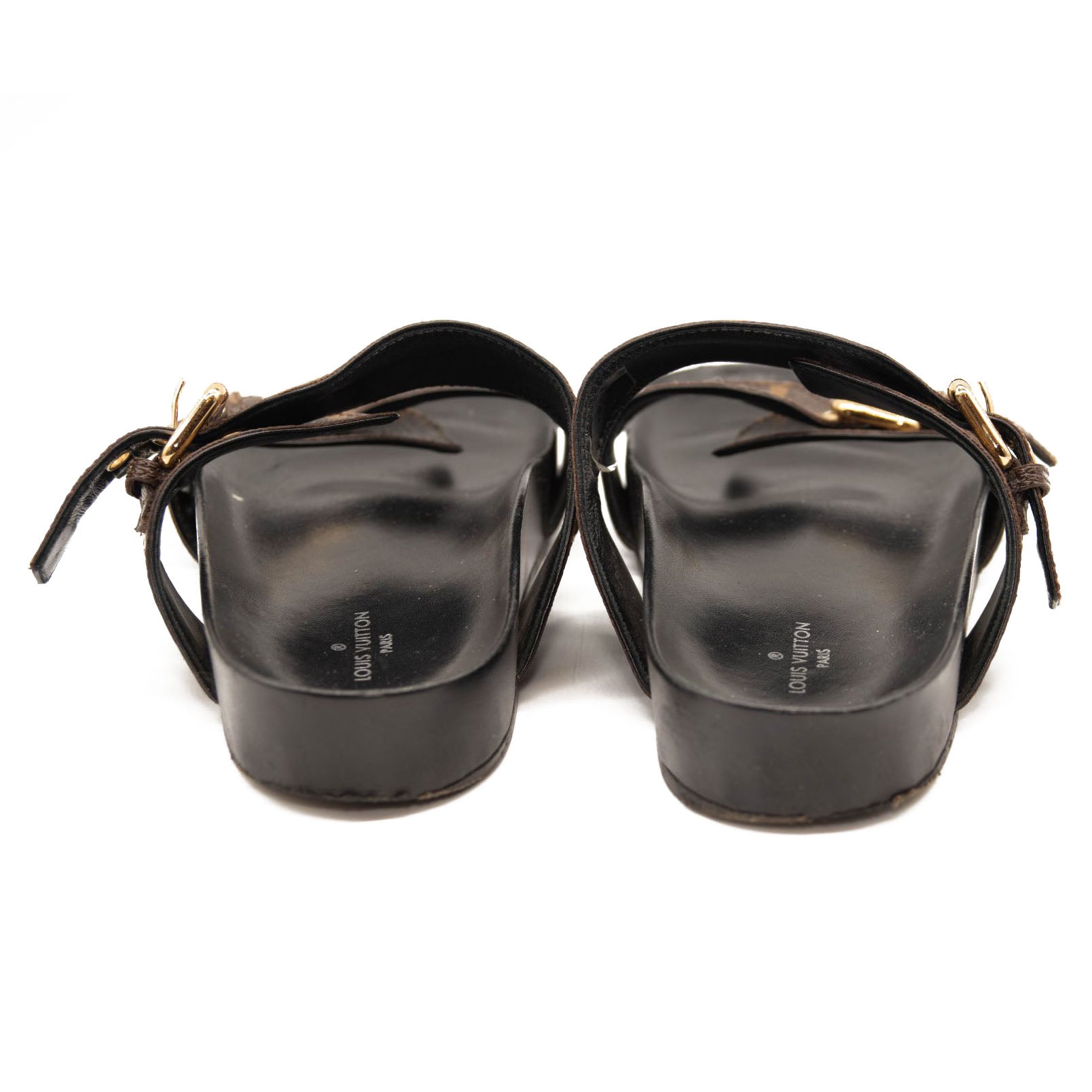 Louis Vuitton Bom Dia Leather Sandal