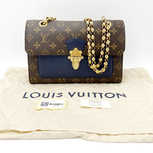 Louis Vuitton Blue Monogram Canvas and Leather Victoire Chain Bag Louis  Vuitton