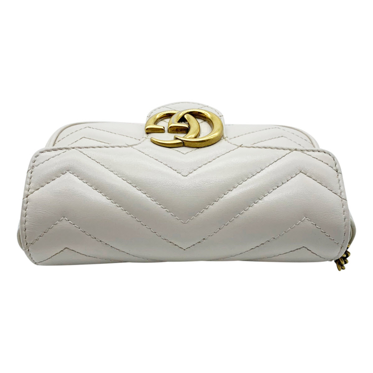 WMNS) GUCCI Marmont Series Single Shoulder Bag mini White 474575