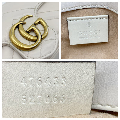 SFUK - Pure white! Gucci Marmont Super Mini RM3990 Color - White 17x10x5cm  Strap drop 23.5” #guccimarmontsupermini #marmont #whitebag #gg