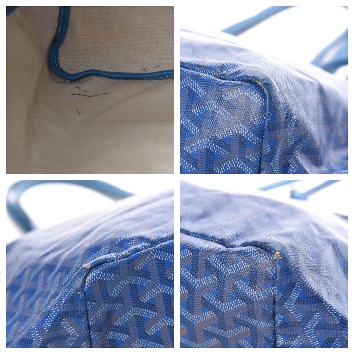 Goyard, Bags, Goyard St Louis Tote Pm Sky Blue Pinkwhite Stripe Includes Goyard  Insert Nwt