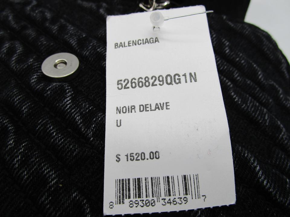 Balenciaga Bb Chain Wallet Destroyed Blue Denim Cross Body Bag -  MyDesignerly