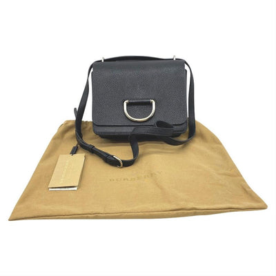 Burberry D-Ring Black Leather Mini Bag