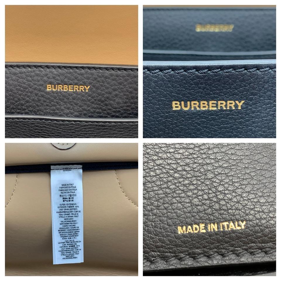 Burberry Small Belt Triple Stud Satchel Black Leather Shoulder Bag -  MyDesignerly