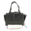 Celine Céline Tri-Fold Medium Baby Grained Anthracite Grey Leather Shoulder Bag