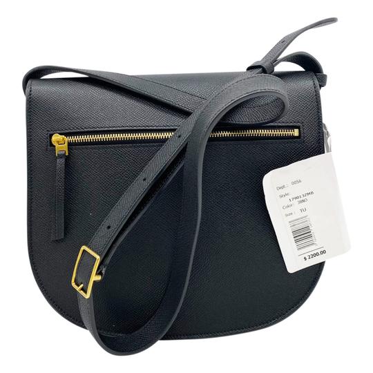 Céline Tri-Fold Smooth Calfskin Medium Grey Leather Shoulder Bag