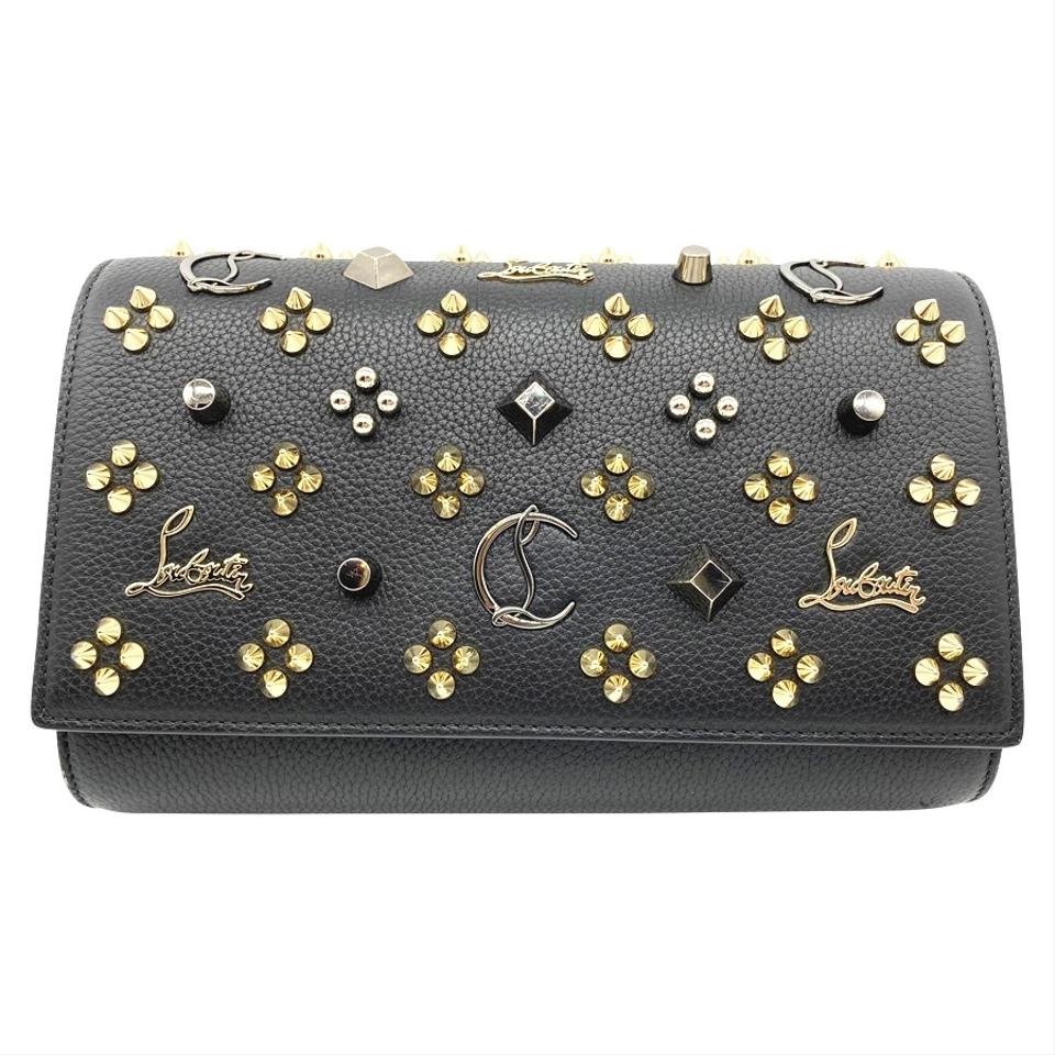 Christian Louboutin Paloma Loubinthesky Leather Clutch Bag in Natural