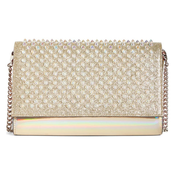 Christian Louboutin, Bags, Christian Louboutin Palmette Crystal Clutch Bag  On Chain Strap New