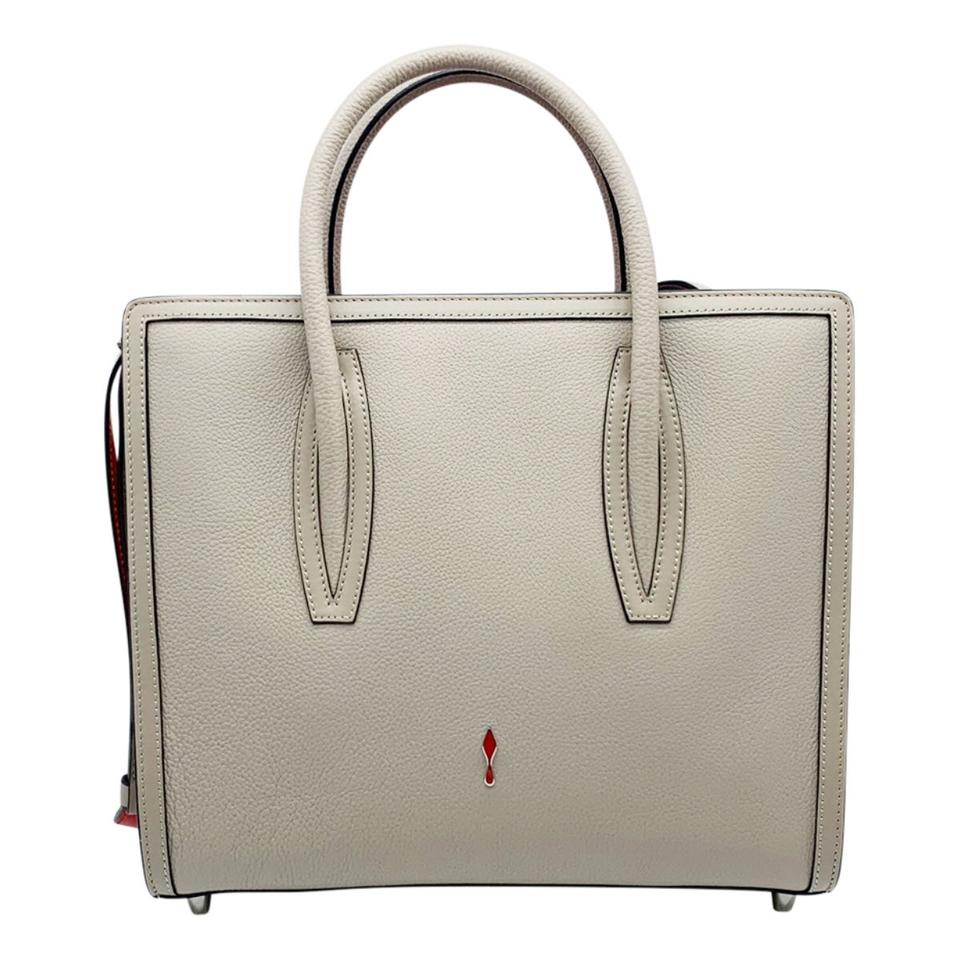 Christian Louboutin, Paloma Large beige leather tote bag