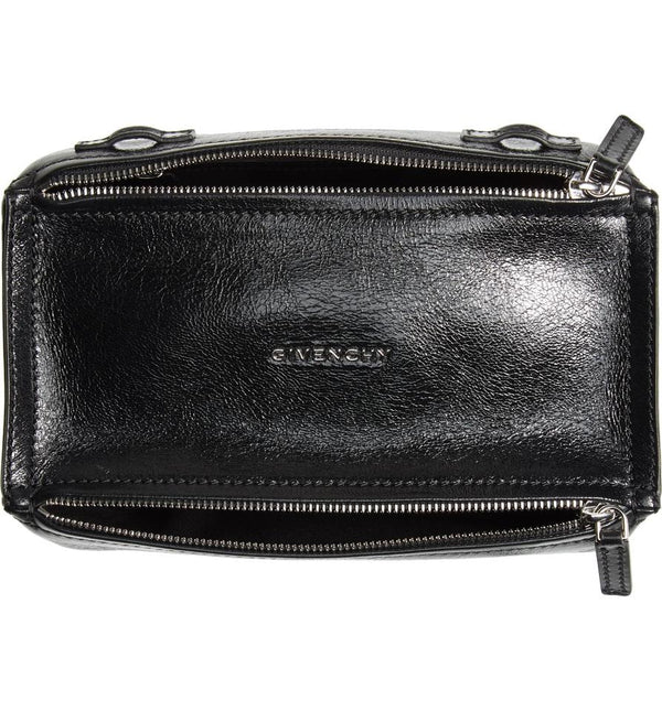 Givenchy Mini Pandora Glazed Black Patent Leather Shoulder Bag -  MyDesignerly