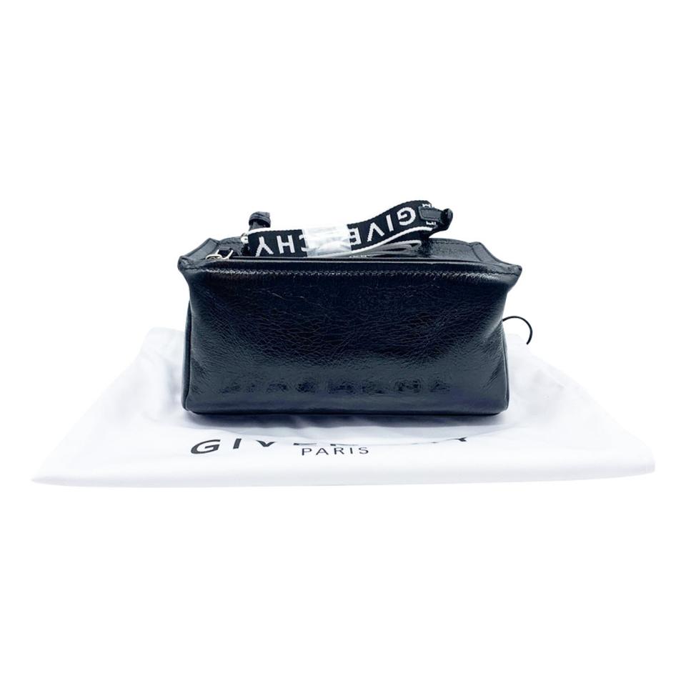 Givenchy Mini Pandora Glazed Black Patent Leather Shoulder Bag -  MyDesignerly