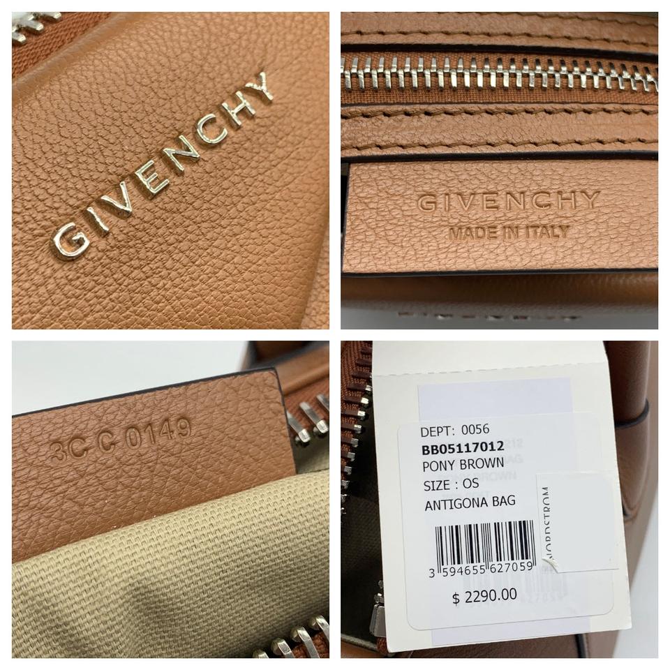 Givenchy Small Antigona Satchel Brown Leather Shoulder Bag - MyDesignerly
