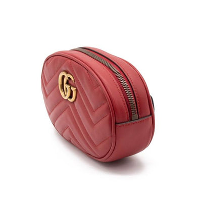 Gucci Belt Marmont 65 Gg Small Matelasse Red Leather Messenger Bag -  MyDesignerly