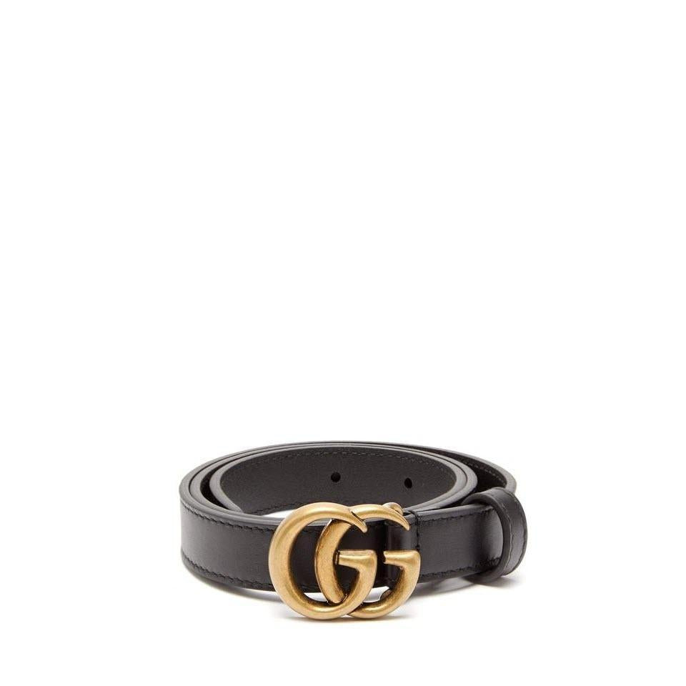 Gucci Marmont GG buckle-fastening belt - Grey