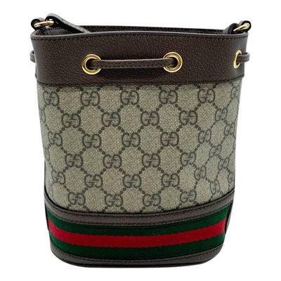 Gucci Bucket Ophidia Mini Supreme Brown Gg Canvas Shoulder Bag