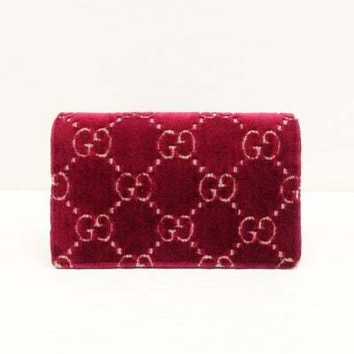 Gucci Dionysus Bag GG Velvet Mini Red 6541774