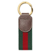 Gucci Green Marmont Double-g Web Key Chain Ophidia Key Chain