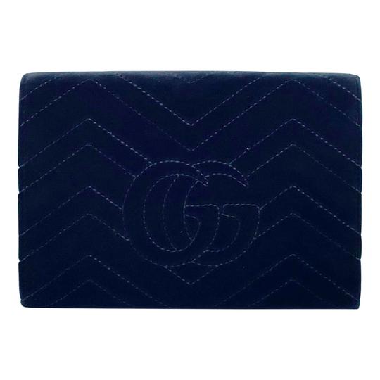 Gg marmont 2.0 matelassé velvet wallet on hot sale a chain