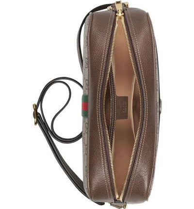 Ophidia messenger leather backpack Gucci Brown in Leather - 27464035