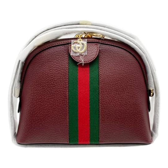 FWRD Renew Gucci Ophidia Shoulder Bag in Burgundy