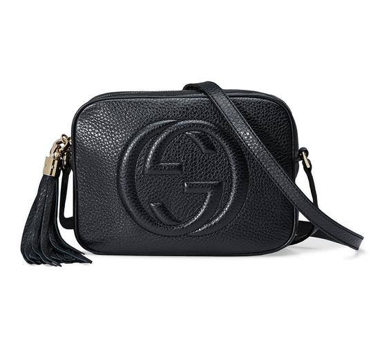 Gucci Soho Disco Tassel Black Leather Cross Body Bag - MyDesignerly