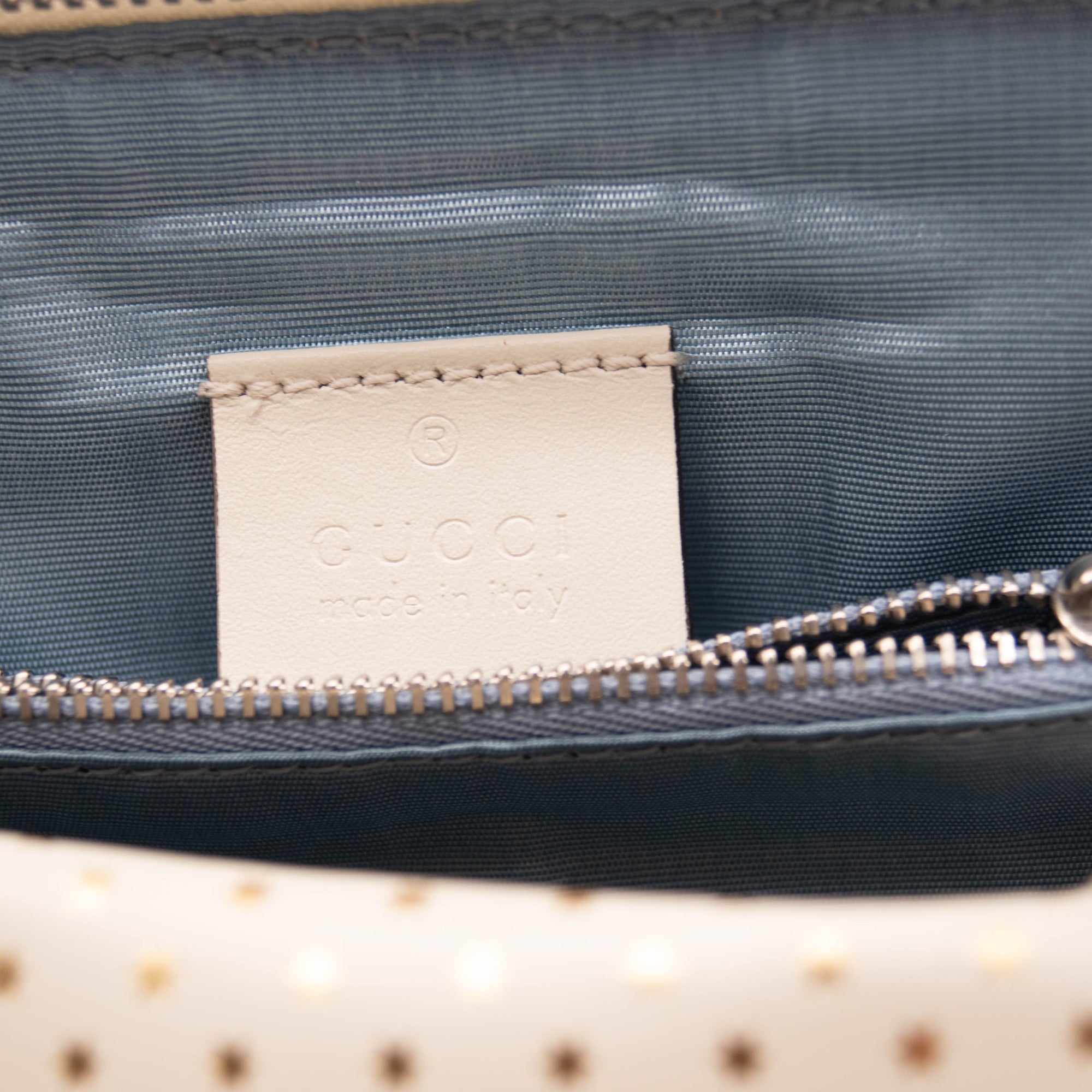 Gucci Logo Moon & Stars White Leather Cross Body Bag - MyDesignerly