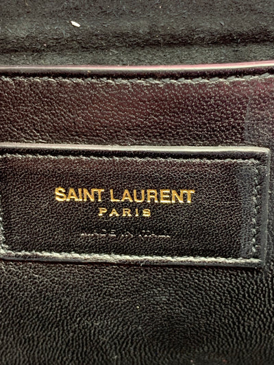 Saint Laurent Monogram Kate Cassandre Pink Leather Clutch