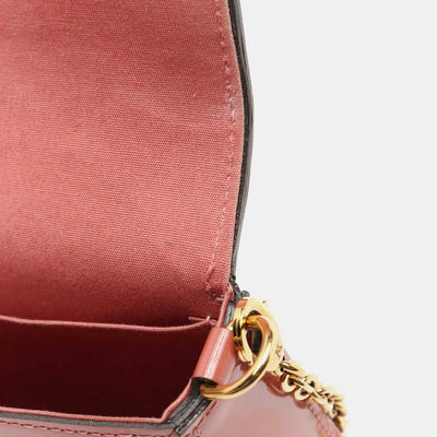 LOUIS VUITTON Vernis Pochette Felicie Chain Wallet Pale Pink 1216180