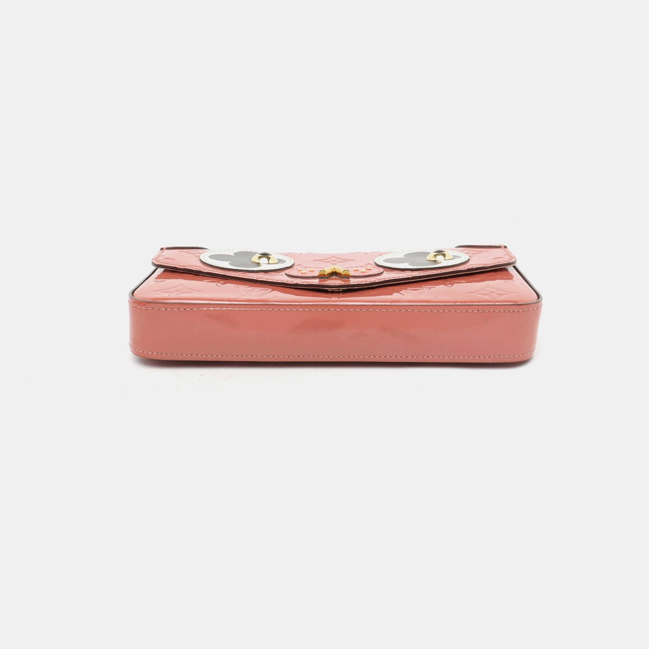 Louis Vuitton 3D Rose Vernis Felicie Flap Crossbody Wallet on Chain Flap Bag  861647