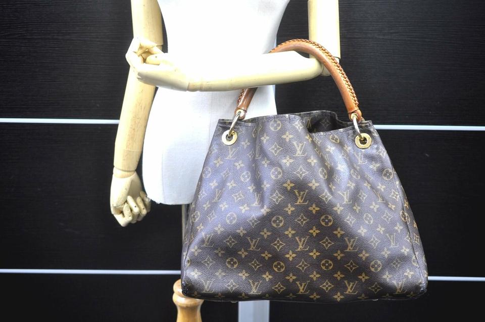 Louis Vuitton Monogram Artsy MM Hobo with Braided Handle Leather