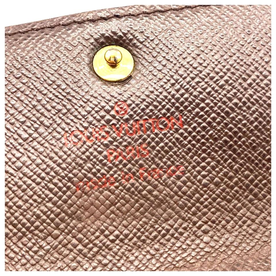 Louis Vuitton, Accessories, Authentic Louis Vuitton Damier Ebene 4 Key  Ring Holder Brown Checkered Pattern