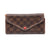 Louis Vuitton Brown Josephine Damier Ebene Red Wallet