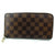 Louis Vuitton Brown Zippy Damier Ebene Zip Around Wallet