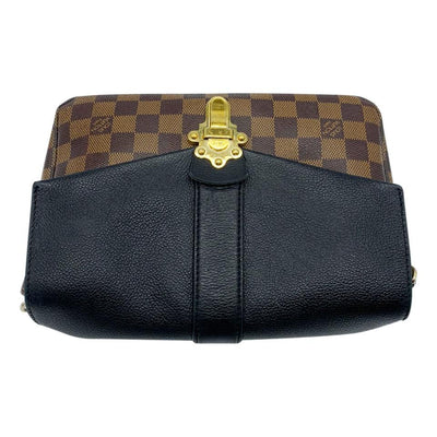 Louis Vuitton Clapton Handbag Damier and Leather PM Brown 1810863
