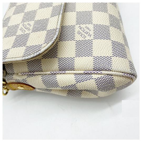 Louis Vuitton Crossbody Favorite Mm White Damier Azur Canvas