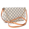 Louis Vuitton Favorite Damier Azur Mm White Canvas Shoulder Bag