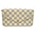 Louis Vuitton Felicie Damier Azur Rose Ballerine Chain White Coated Canvas Cross Body Bag